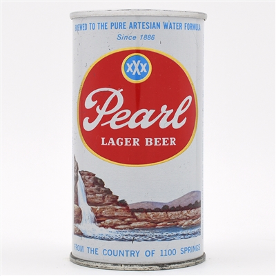 Pearl Beer Pull Tab 107-19 MISSOURI WATERFALL ON LEFT TOUGH