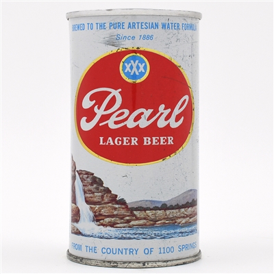 Pearl Beer Pull Tab 107-19 MISSOURI WATERFALL ON LEFT TOUGH