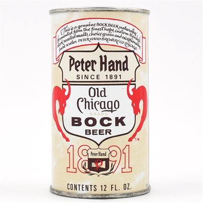 Peter Hand Old Chicago Bock Test Pull Tab Rolled as a Flat 237-13 SCARCE