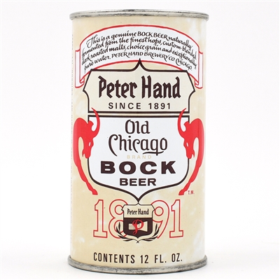 Peter Hand Old Chicago Bock Test Pull Tab Rolled as a Flat 237-13 SCARCE