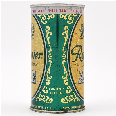 Rainier Ale 11 Ounce Zip Top PULL TAB PROMO 111-22