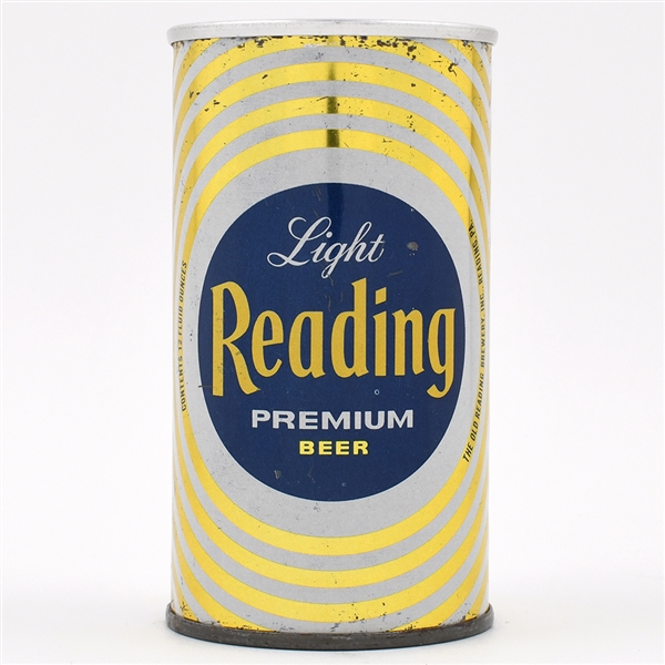 Reading Beer Zip Top NO BANDS TOUGH 112-26 OLD READING