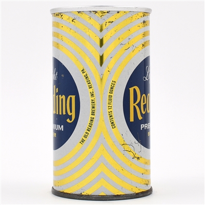 Reading Beer Zip Top NO BANDS TOUGH 112-26 OLD READING
