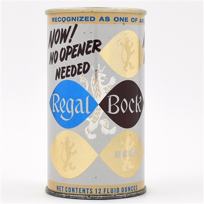 Regal Bock Zip Top NO OPENER PROMO MINTY WOW 114-1 SCARCE