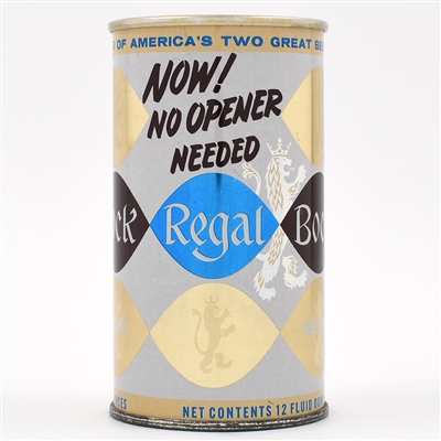 Regal Bock Zip Top NO OPENER PROMO MINTY WOW 114-1 SCARCE