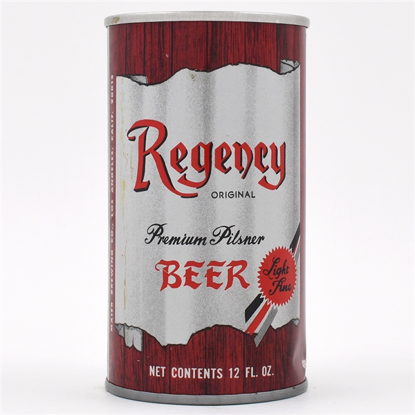Regency Beer Pull Tab LIGHT FOLDS UNLISTED
