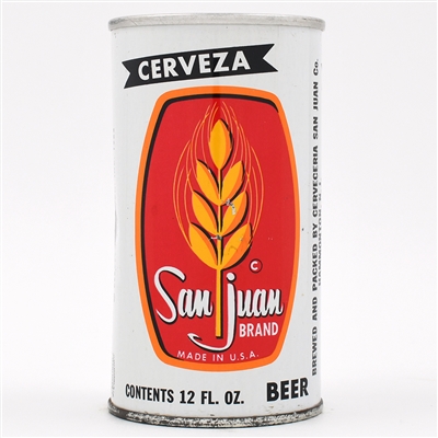 San Juan Beer Zip Top UNLISTED AS A ZIP LIKE USBC 127-10 RARE