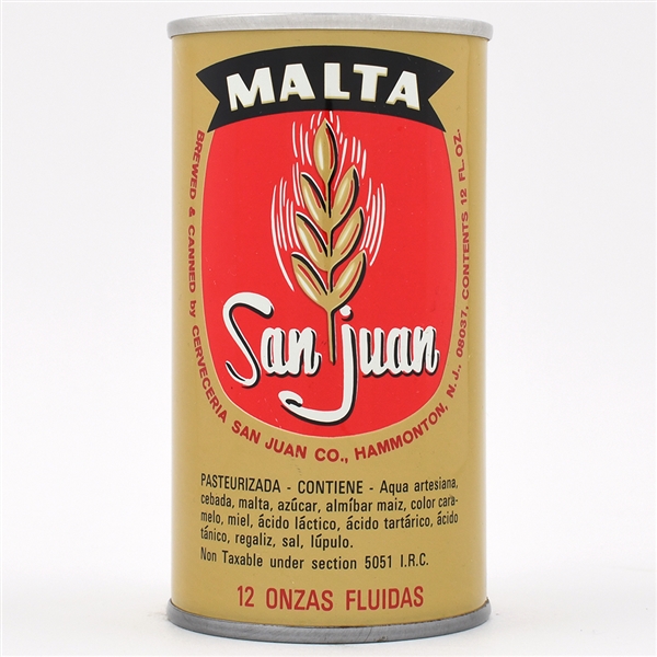 San Juan Malta Pull Tab ACTUAL 117-26 RARE