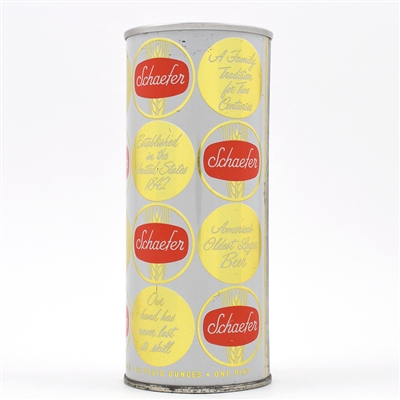 Schaefer Beer 16 Ounce Zip Top WORLDS FAIR 164-11