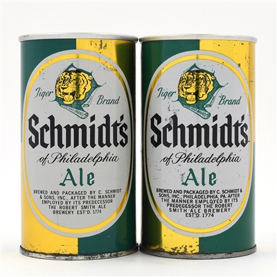 Schmidts Ale Early Pull Tabs Lot of 2 Different Including CLEVELAND MANDATORY