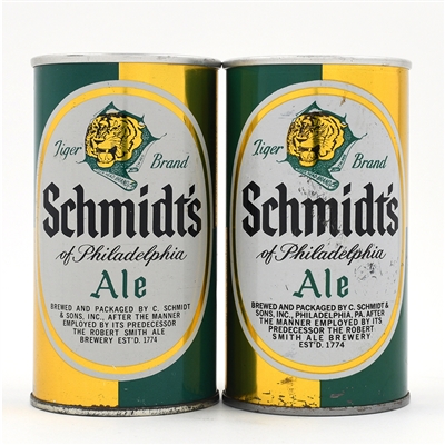 Schmidts Ale Early Pull Tabs Lot of 2 Different Including CLEVELAND MANDATORY