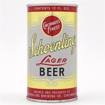 Schoenling Beer Zip Top 123-22 BEER IN BLACK RARE