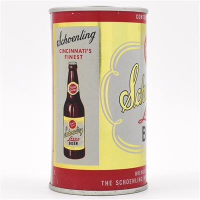 Schoenling Beer Zip Top 123-22 BEER IN BLACK RARE