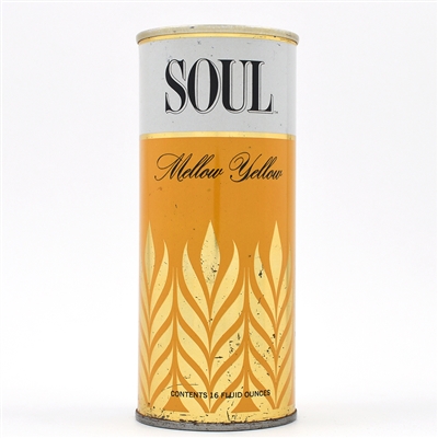 Soul Mellow Yellow Beer 16 Ounce Fan Tab HIGH DEMAND 167-27 SCARCE