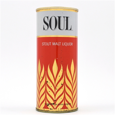 Soul Stout Malt Liquor 16 Ounce Fan Tab HIGH DEMAND 167-28