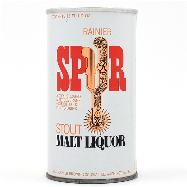 Spur Stout Malt Liquor Test Pull Tab BRIGHT RED RARE 245-38 TOUGH