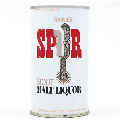 Spur Stout Malt Liquor Test Pull Tab RARE SILVER ACTUAL 245-40