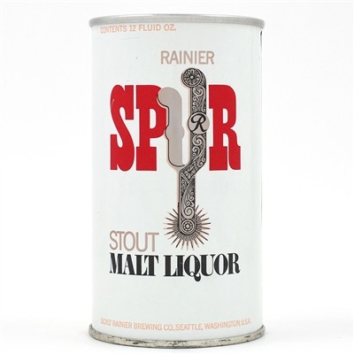 Spur Stout Malt Liquor Test Pull Tab RARE SILVER ACTUAL 245-40