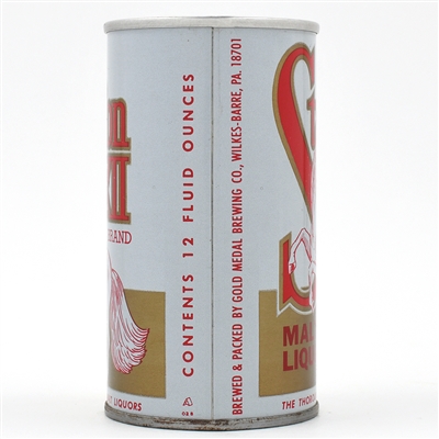 Stallion XII Malt Liquor Pull Tab GOLD MEDAL SATIN GOLD 126-4