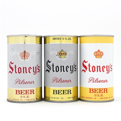 Stoneys Beer Pull Tabs Lot of 3 Different