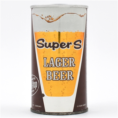 Super S Beer Zip Top CLEAN 129-25 RARE