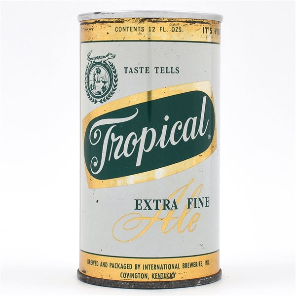 Tropical Ale Zip Top COVINGTON 131-3 RARE ON GRADE