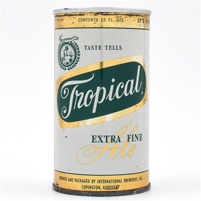 Tropical Ale Zip Top COVINGTON 131-3 RARE ON GRADE