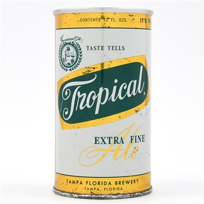 Tropical Ale Zip Top TAMPA FLORIDA BREWERY L140-5 RARE UNLISTED BEST KNOWN