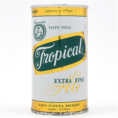 Tropical Ale Zip Top TAMPA FLORIDA BREWERY L140-5 RARE UNLISTED BEST KNOWN