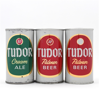 Tudor Ale and Beer Fan Tabs Lot of 3 Different