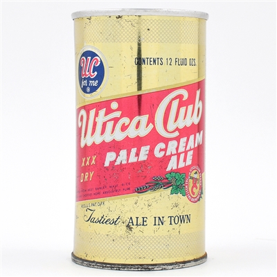 Utica Club Ale Zip Top 132-17 RARE