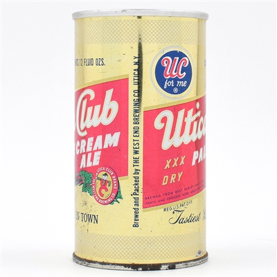 Utica Club Ale Zip Top 132-17 RARE