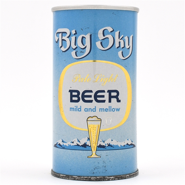 Big Sky Beer 11 Ounce Fan Tab 39-40 NO TEXT BOTTOM TOUGH