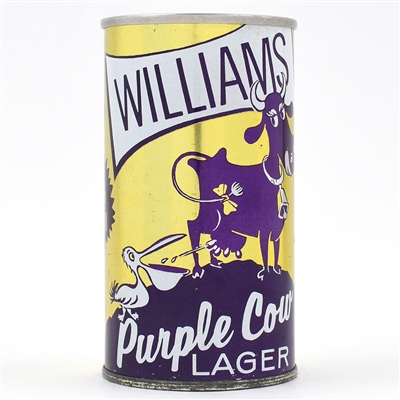 Williams Purple Cow Beer Zip Top  217-7 EXQUISITE