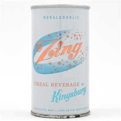 Zing Cereal Beverage Pull Tab KINGSBURY DIV HEILEMAN 136-23 SCARCE