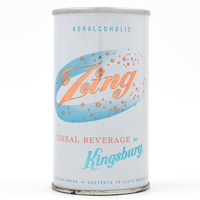 Zing Cereal Beverage Pull Tab KINGSBURY DIV HEILEMAN 136-23 SCARCE