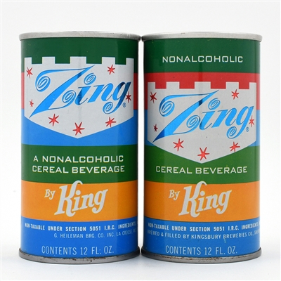 Zing Cereal Beverage Pull Tabs Lot of 2 Different INCLUDING UNLISTED