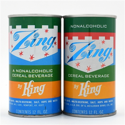 Zing Cereal Beverage Pull Tabs Lot of 2 Different INCLUDING UNLISTED