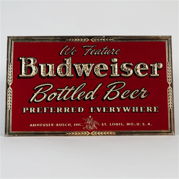 Budweiser Bottled Beer Preferred Everywhere ROG