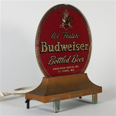 Budweiser Bottled Beer ROG Illuminated Back Bar Sign