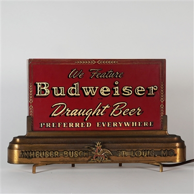 Budweiser Draught Beer Preferred Everywhere ROG Illuminated Sign