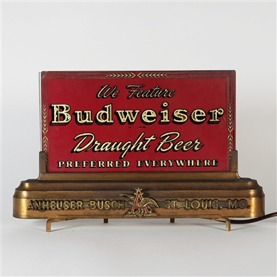 Budweiser Draught Beer Preferred Everywhere ROG Illuminated Sign
