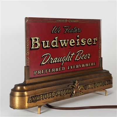 Budweiser Draught Beer Preferred Everywhere ROG Illuminated Sign