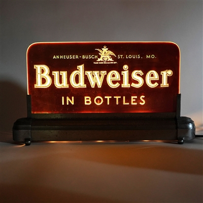 Budweiser In Bottles ROG Illuminated Sign