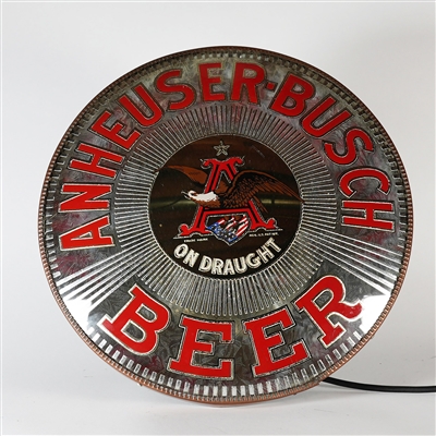 Anheuser Busch Beer On Draught Convex ROG Illuminated Sign