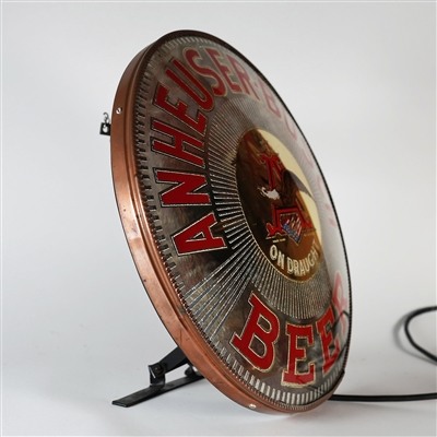Anheuser Busch Beer On Draught Convex ROG Illuminated Sign