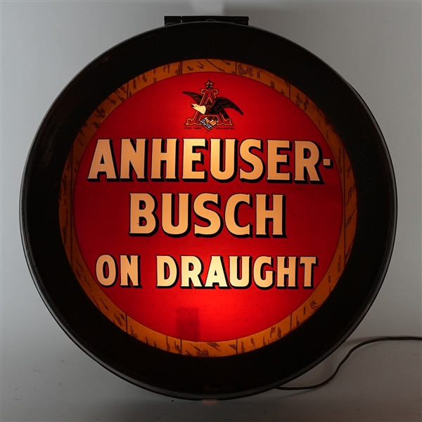 Anheuser Busch On Draught Barrel ROG Illuminated Sign SWEET
