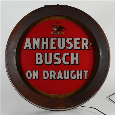 Anheuser Busch On Draught Barrel ROG Illuminated Sign SWEET