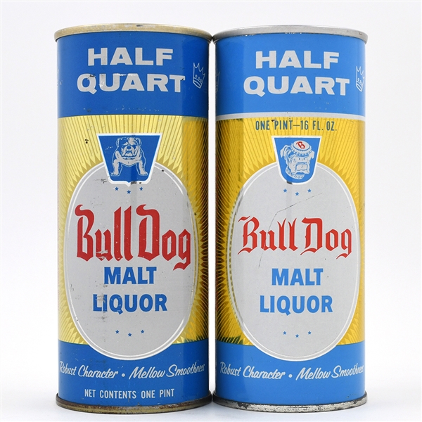 Bull Dog Malt Liquor 16 Ounce Pull Tabs Lot of 2