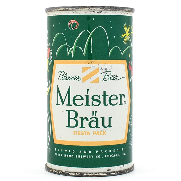 Meister Brau Fiesta Pack Set Flat Top SO AMERICA ORANGE TRIM UNLISTED